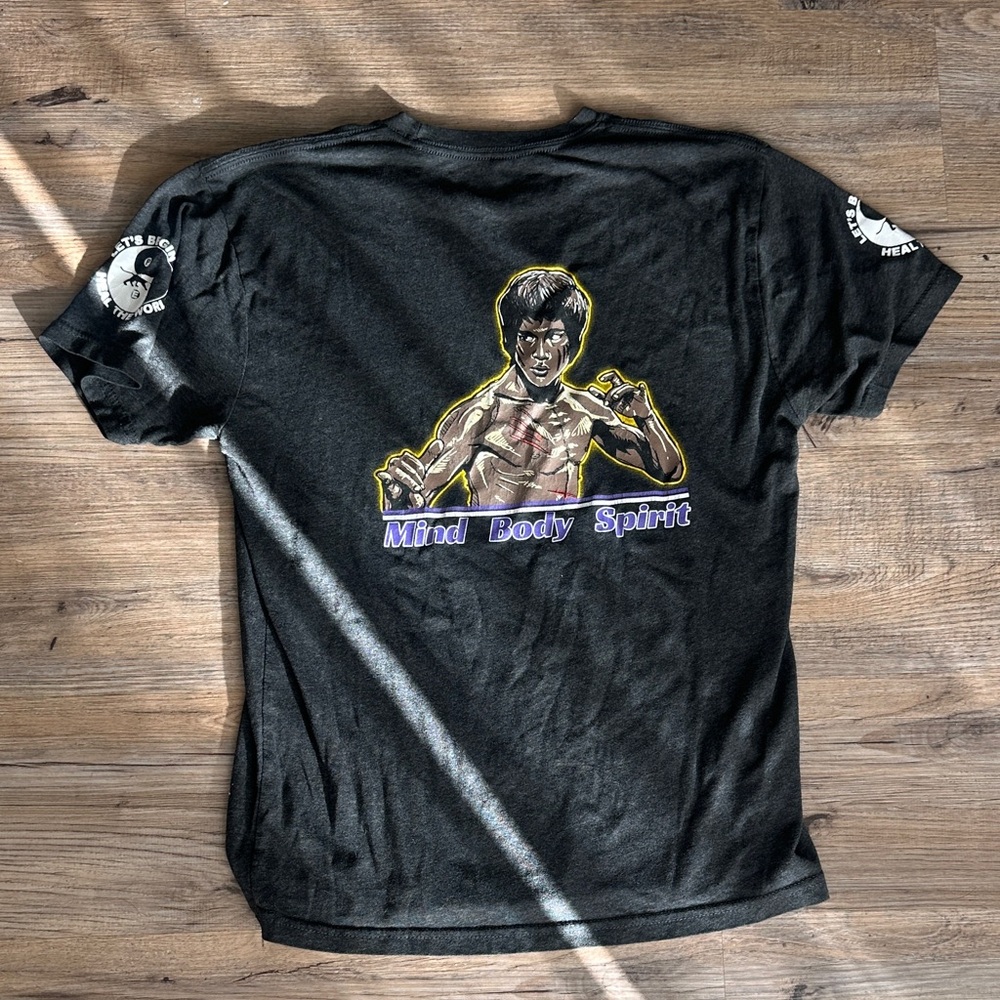 Next Level Apparel Men's Black Graphic Tee - Mind Body Spirit